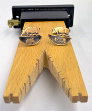 Load image into Gallery viewer, '1/2p Leat Pingin' Coin Cufflinks
