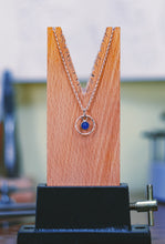 Load image into Gallery viewer, 'Aye' Blue agate pendant