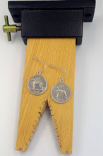 Load image into Gallery viewer, &#39;Sixpence&#39; Coin&#39; earrings

