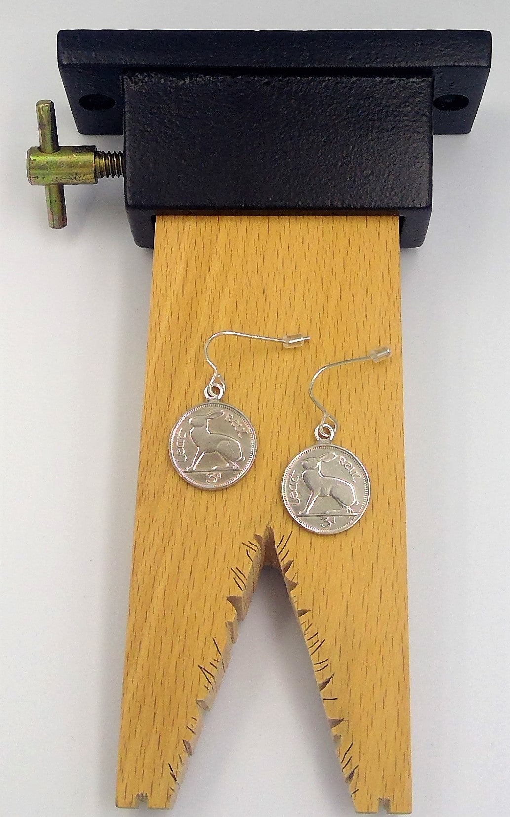 'Thrupenny' Coin' earrings