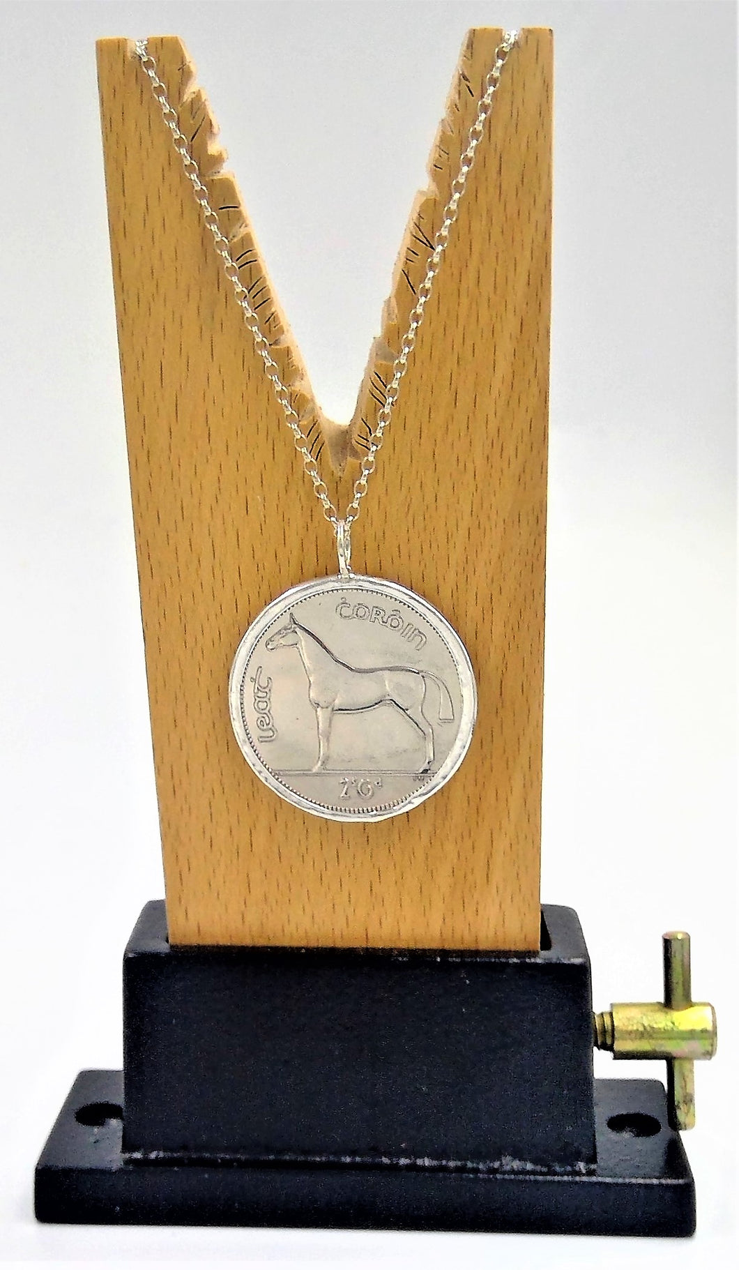 'Half crown' (2 and sixpence) Coin pendant