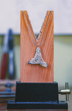 Load image into Gallery viewer, &#39;Blue Biddy&#39; triangle pendant

