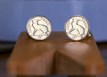 Load image into Gallery viewer, &#39;Thrupenny&#39; Coin cufflinks
